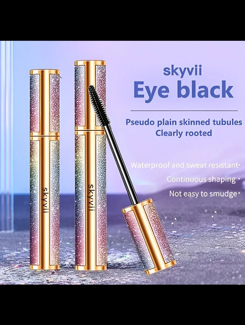 🆕️SET OF 2❣️4D STARRY SKY BLACK MASCARA WATERPROOF LONG LASTING & THICK FORMULA